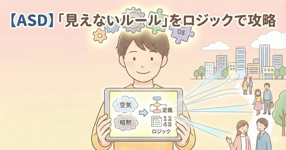 【ASD】社会の「見えないルール」を攻略する翻訳術 〜空気を読む代わりに『ロジック』で動く〜