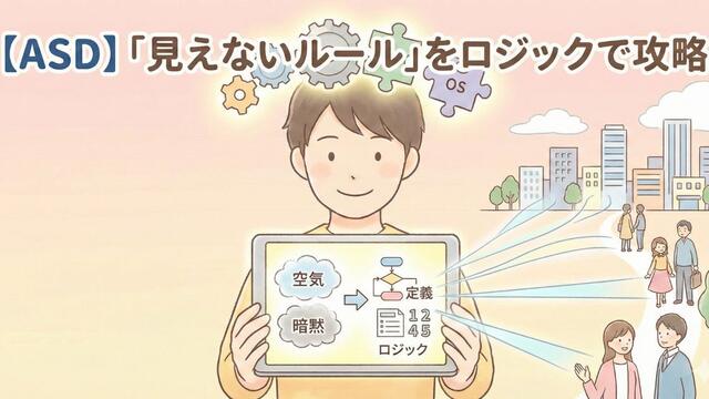 【ASD】社会の「見えないルール」を攻略する翻訳術 〜空気を読む代わりに『ロジック』で動く〜